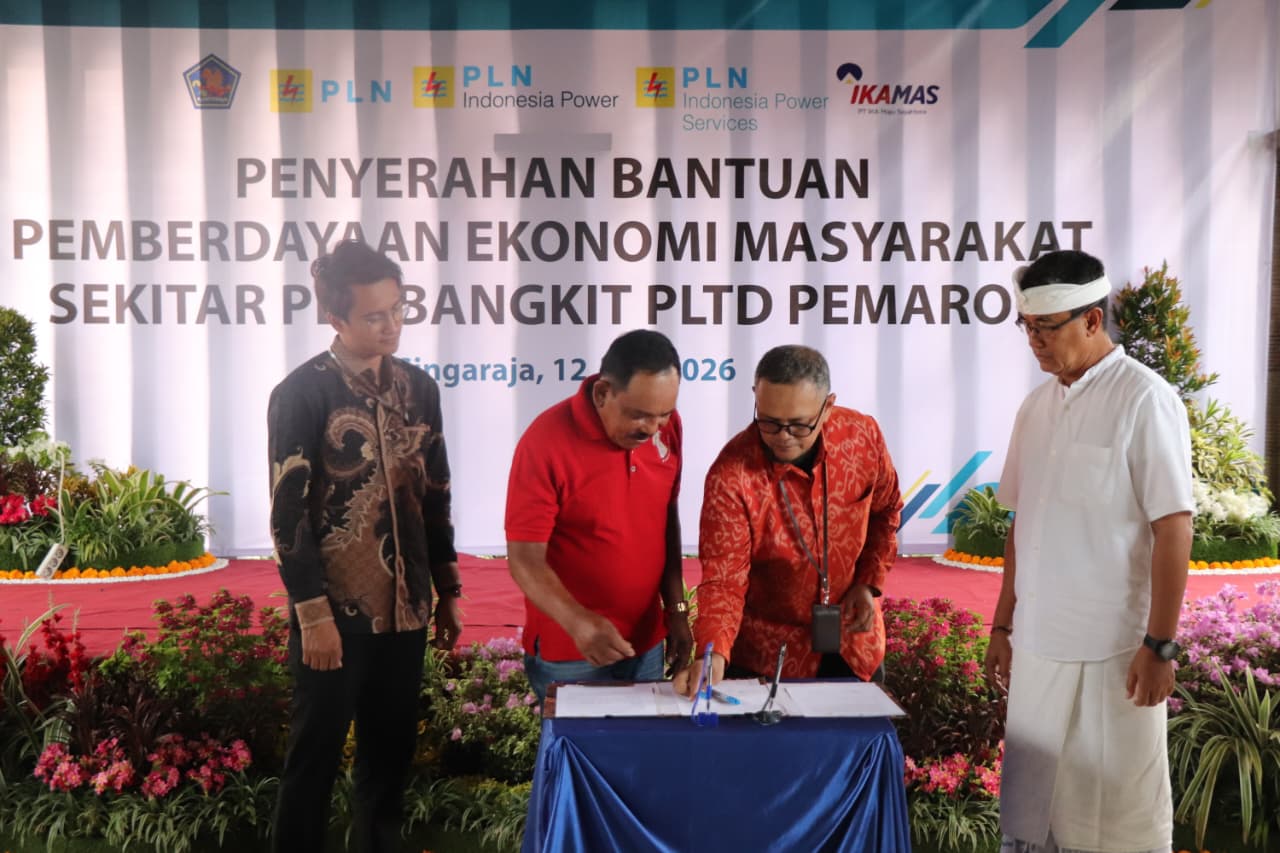 Together with the Local Government, PLN Indonesia Power Supports Community Economic Development Around Pemaron Diesel Power Plant